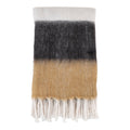 Sintra Plaid — Black / White / Brown