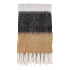 Sintra Plaid — Black / White / Brown