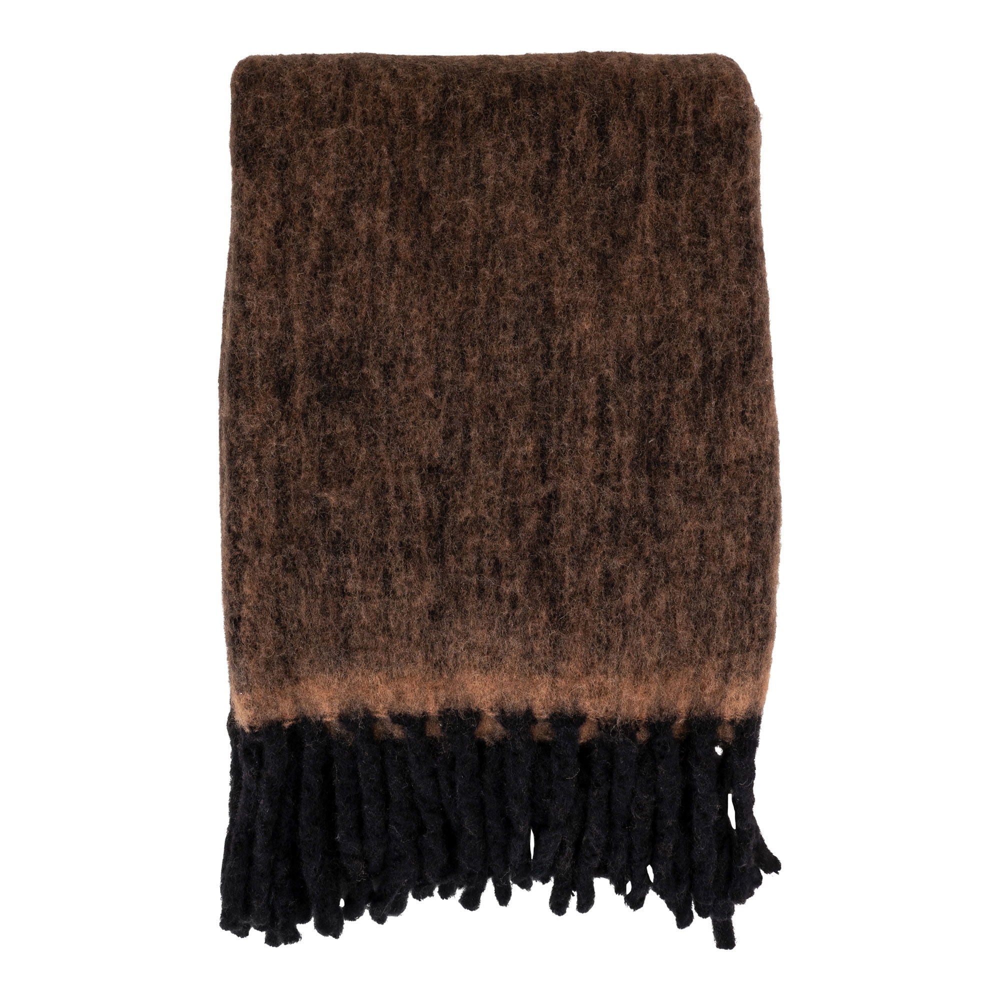 Carmel Plaid - Plaid, wool mix, brown 130x170 cm