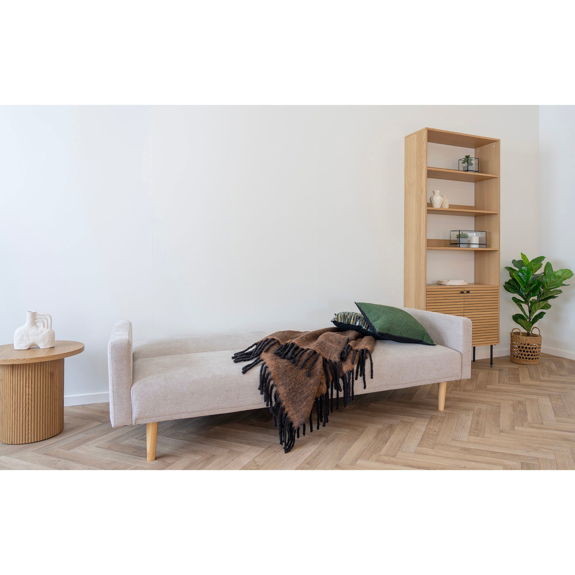 Carmel Plaid - Plaid, wool mix, brown 130x170 cm