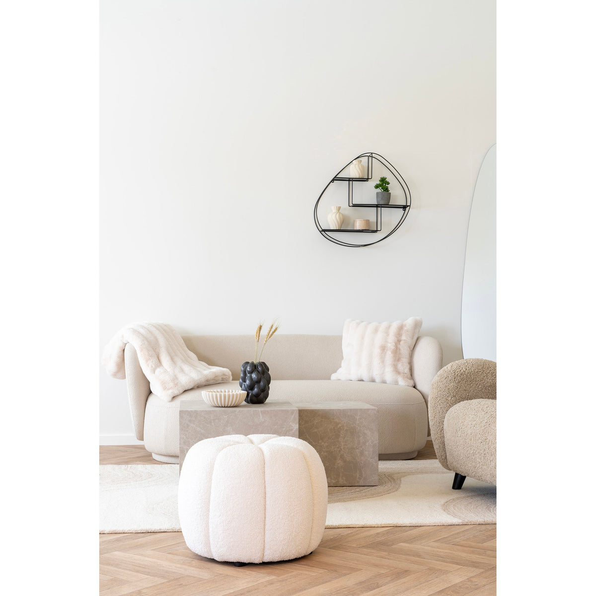 Galena Plaid — White