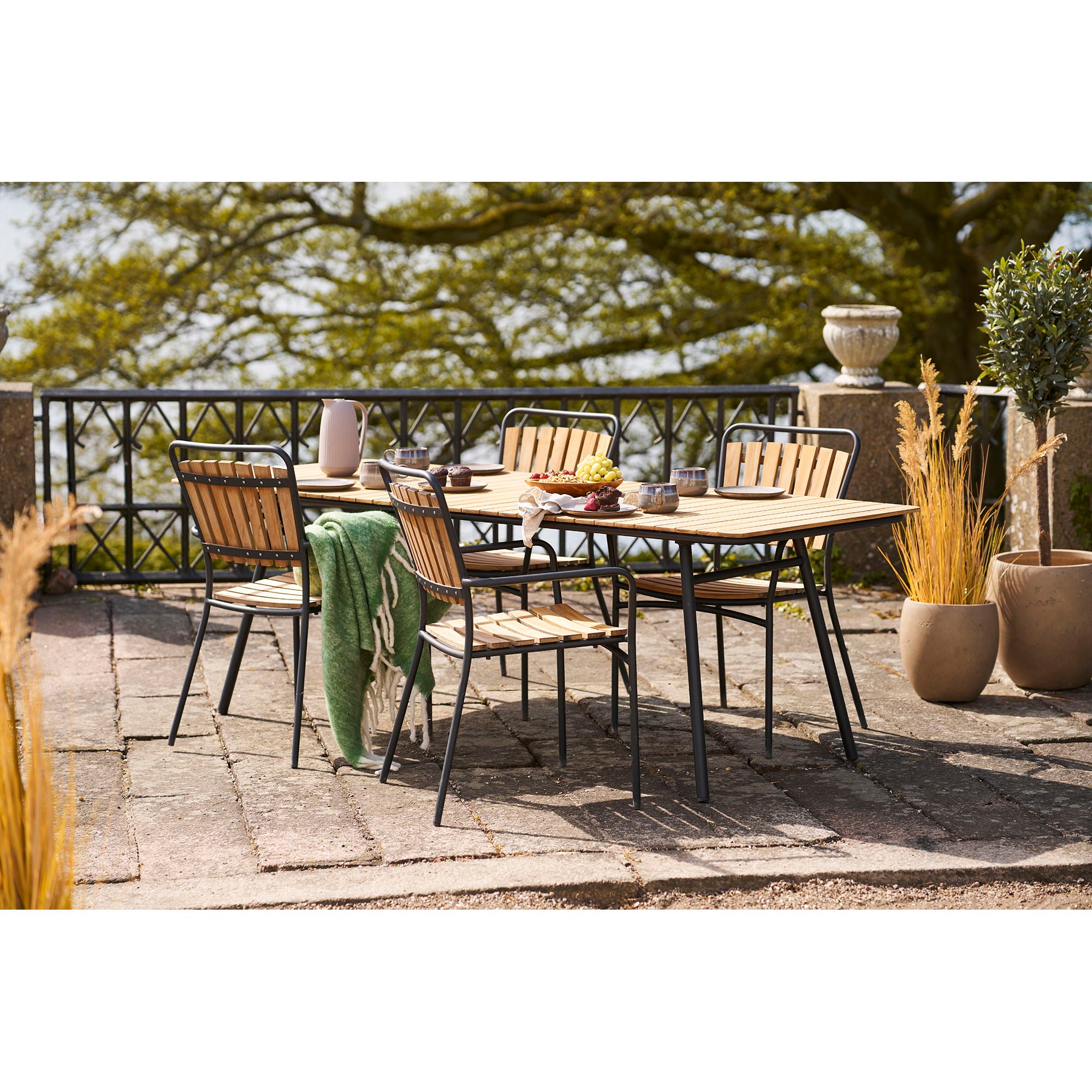 Carmel Plaid - Plaid, wool mix, green 130x170 cm