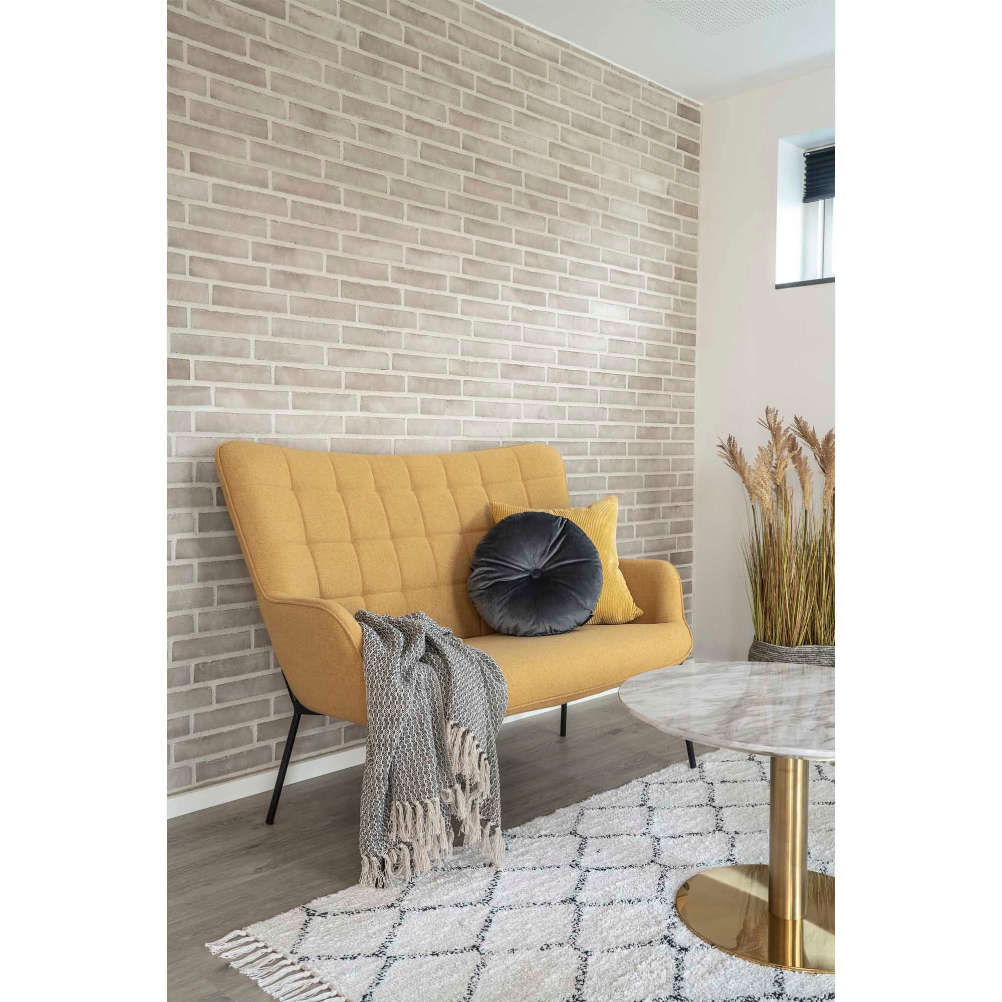 Cort Plaid - Plaid, cotton, dark grey/white, design C 130x160 cm