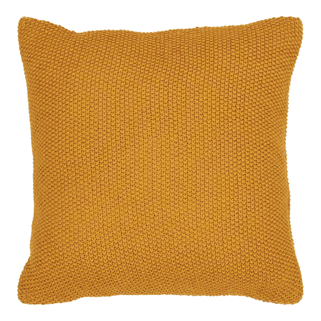 Santos Cushion - Cushion, recycled cotton, ochre 45x45 cm