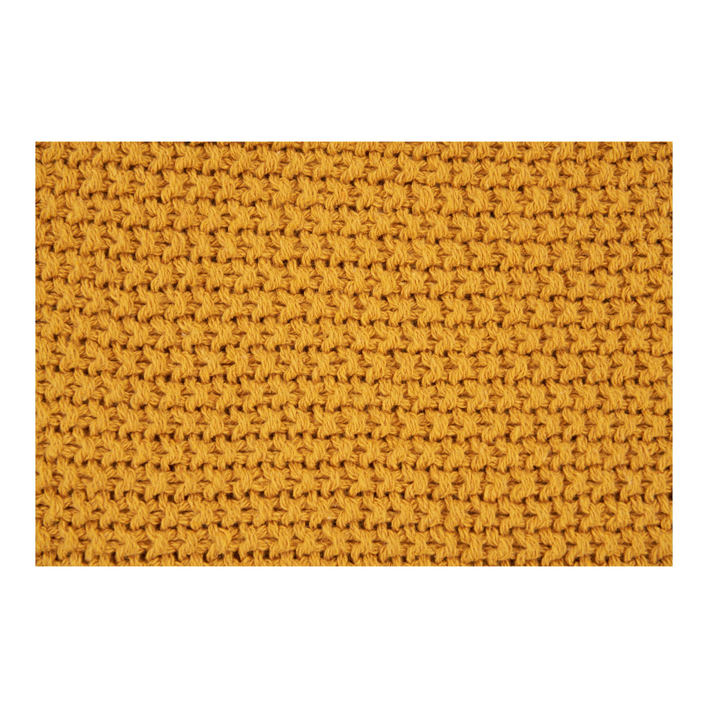 Santos Cushion - Cushion, recycled cotton, ochre 45x45 cm