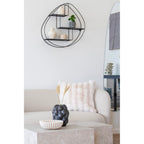 Galena Cushion - Cushion, artificial fur, white 45x45 cm