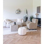 Galena Cushion - Cushion, artificial fur, white 45x45 cm