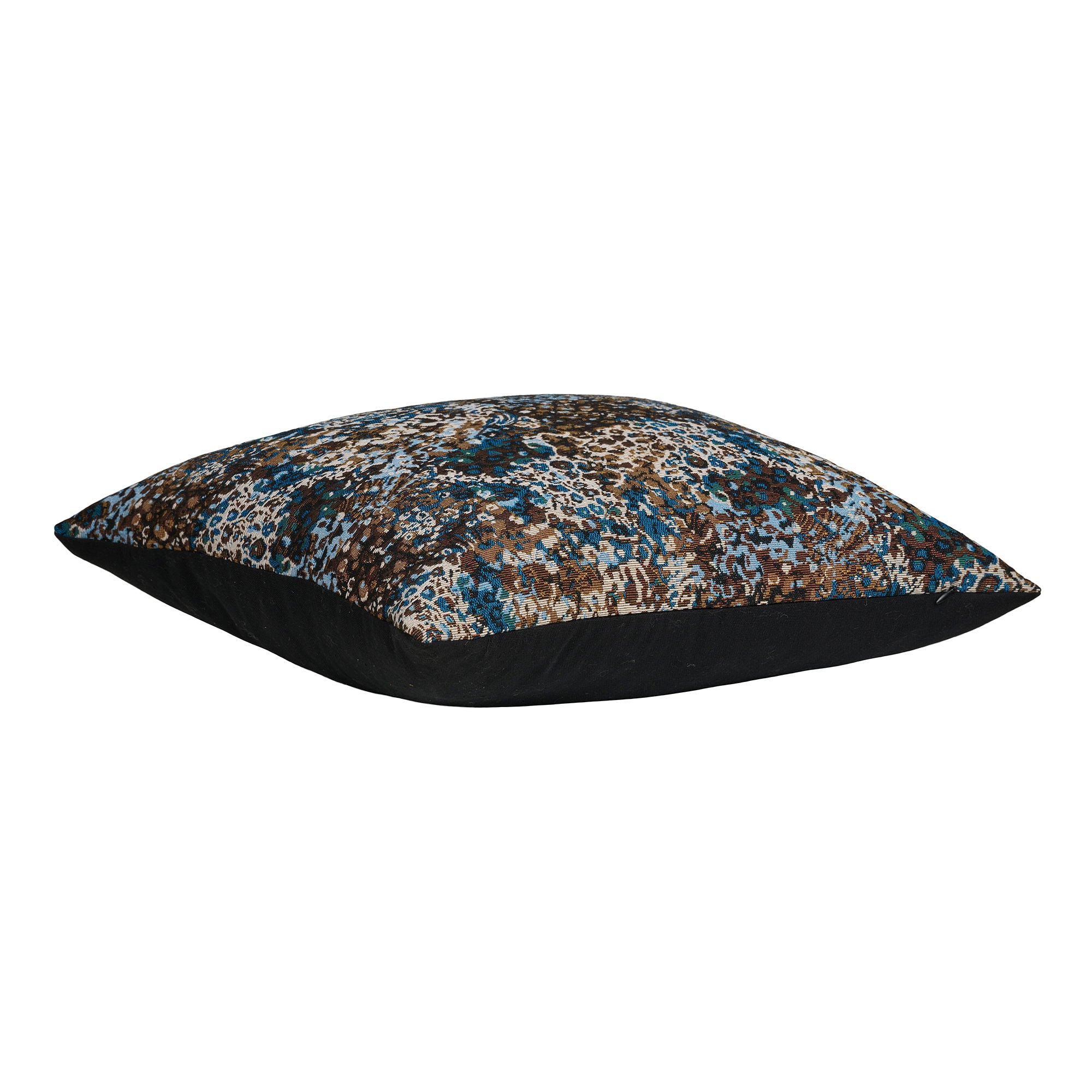 Blossom Cushion - Cushion, blue/brown mix 45x45 cm