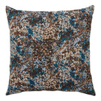 Blossom Cushion — Blue / Brown