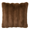 Galena Cushion - Cushion, artificial fur, brown 45x45 cm