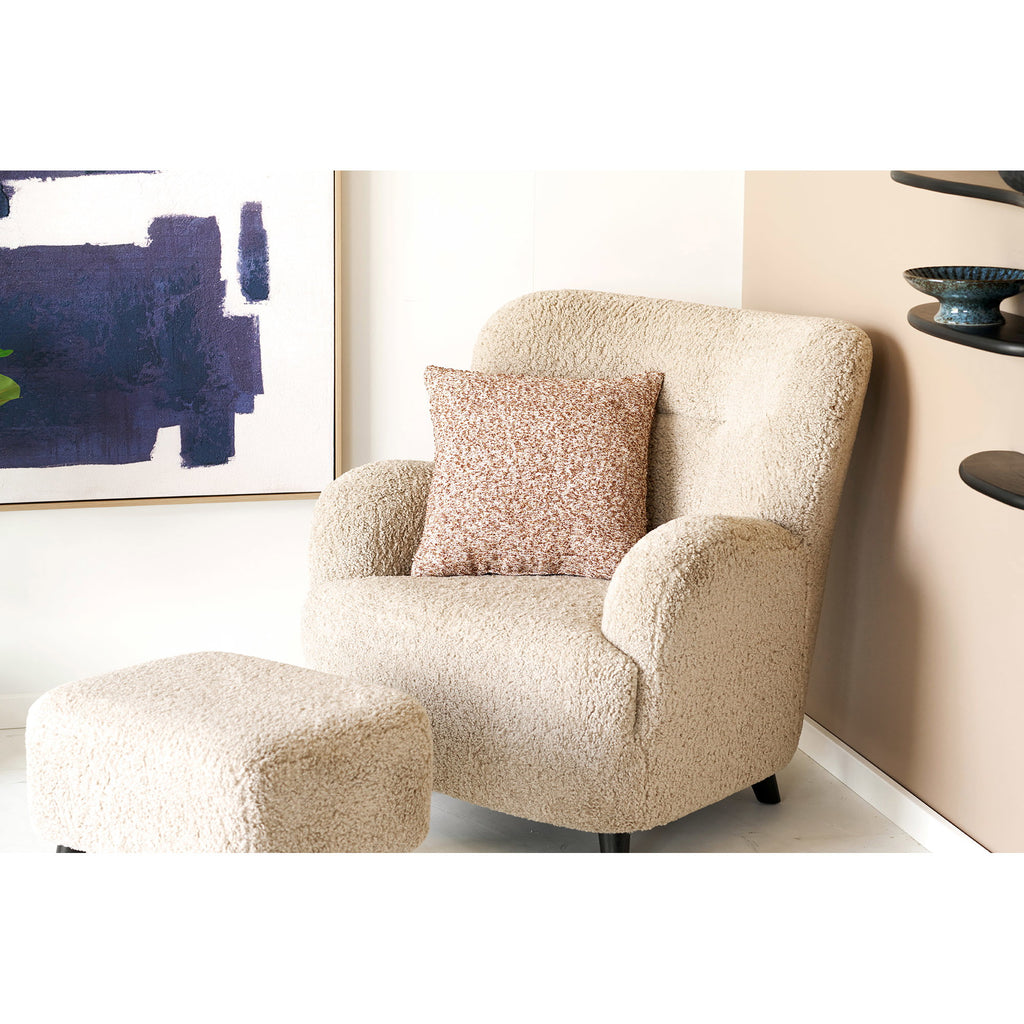 Lamu Cushion — Brown / Beige