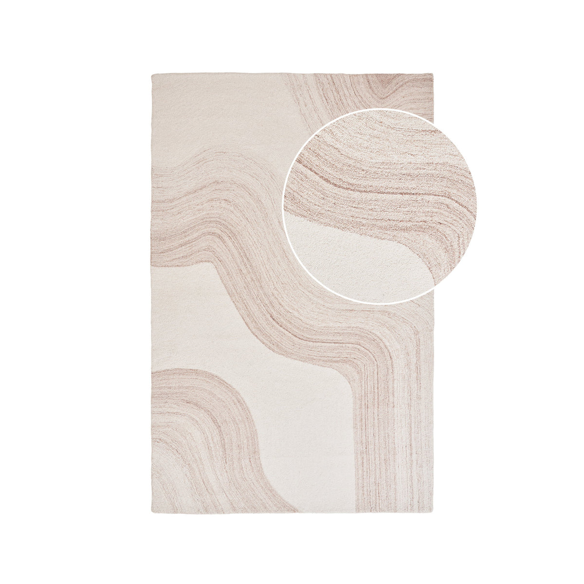 Surat Rug — Light Brown / Ivory