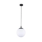 Esme Pendant Light – White Glass Globe