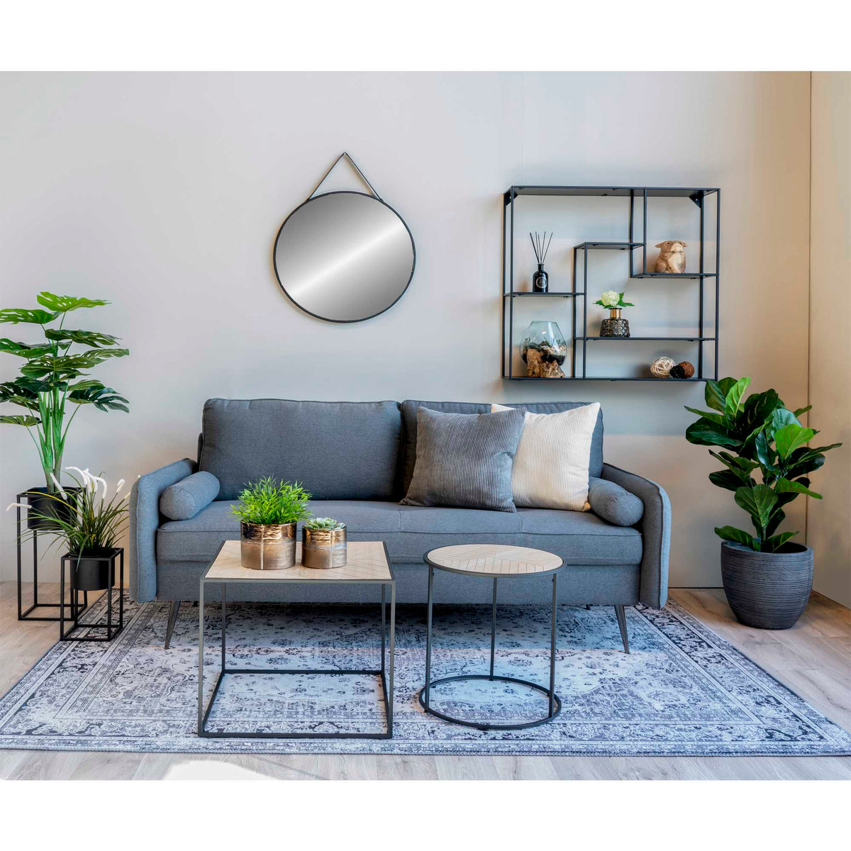 Trapani Mirror — Black