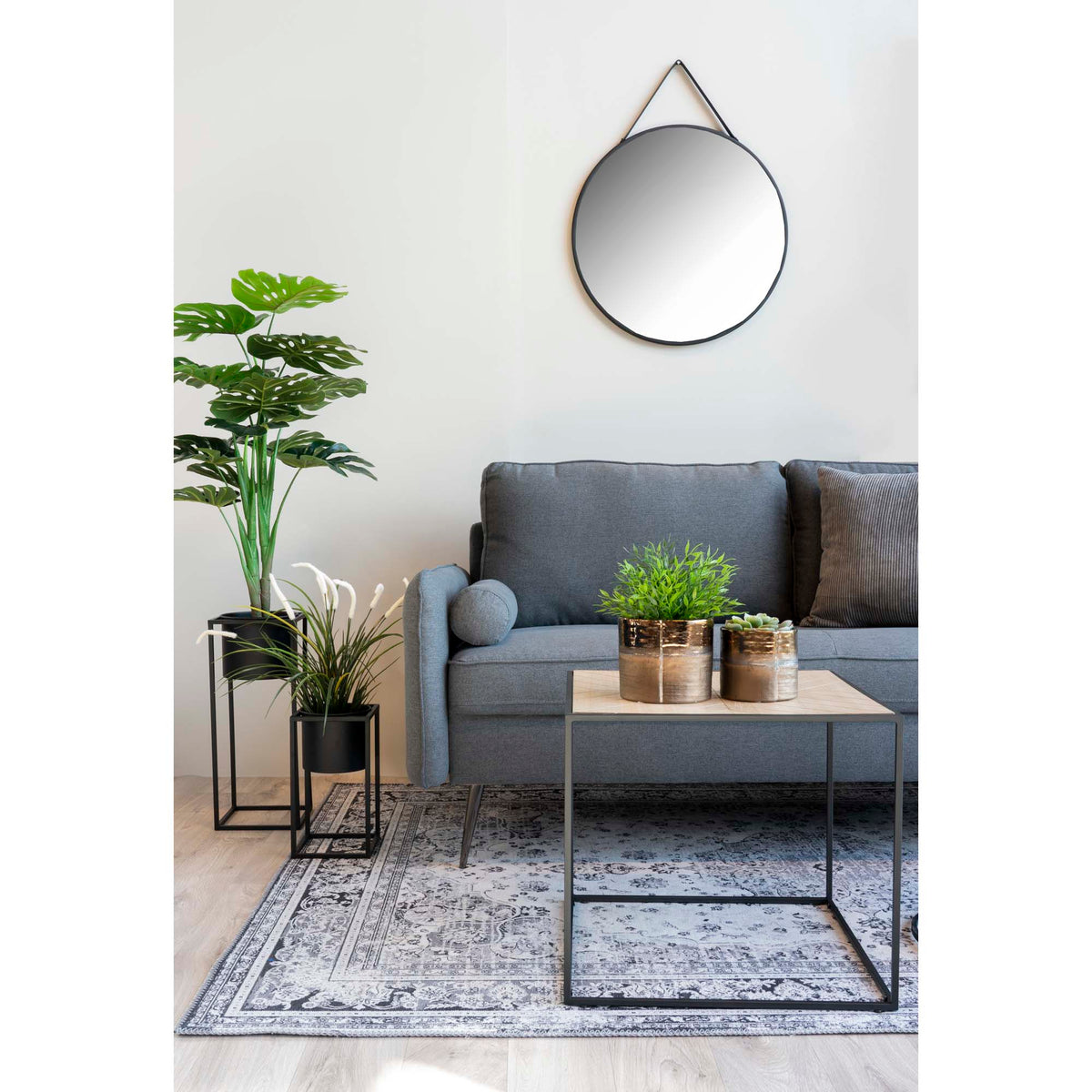 Trapani Mirror — Black