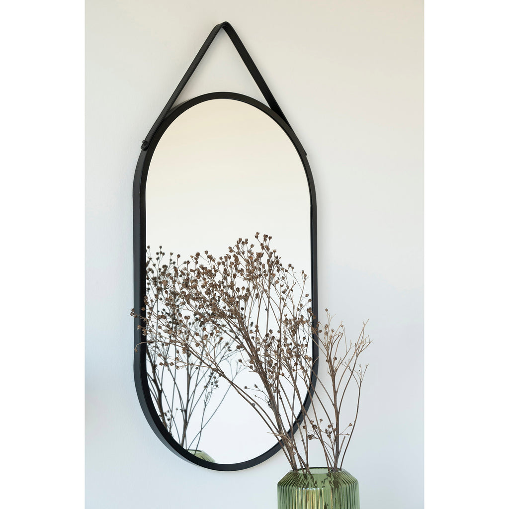 Trapani Mirror — Black