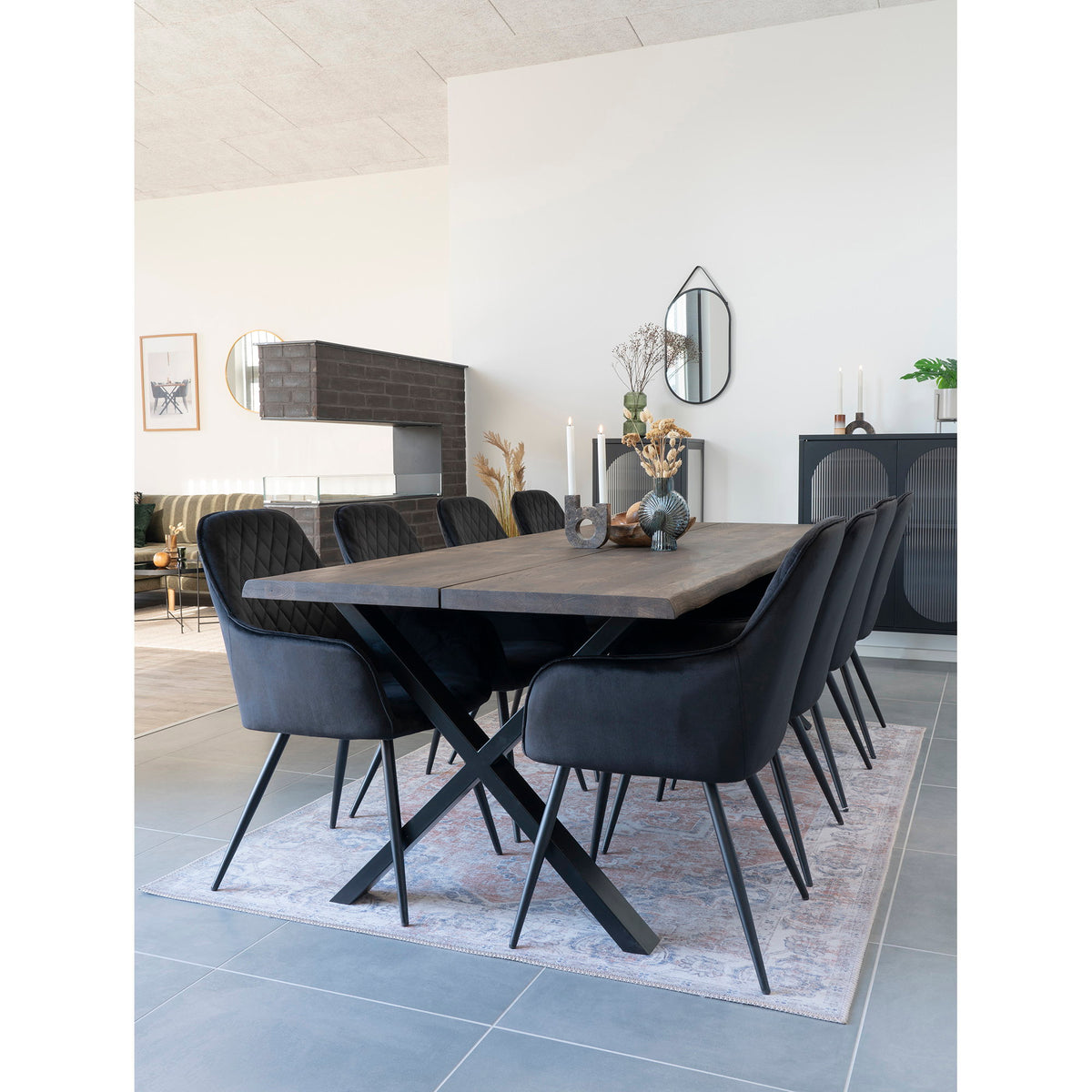 Trapani Mirror — Black