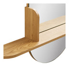 Barco Mirror with Shelf — Natural
