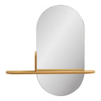 Barco Mirror with Shelf — Natural