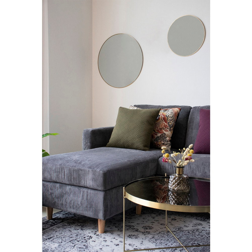 Jersey Mirror — Brass Look