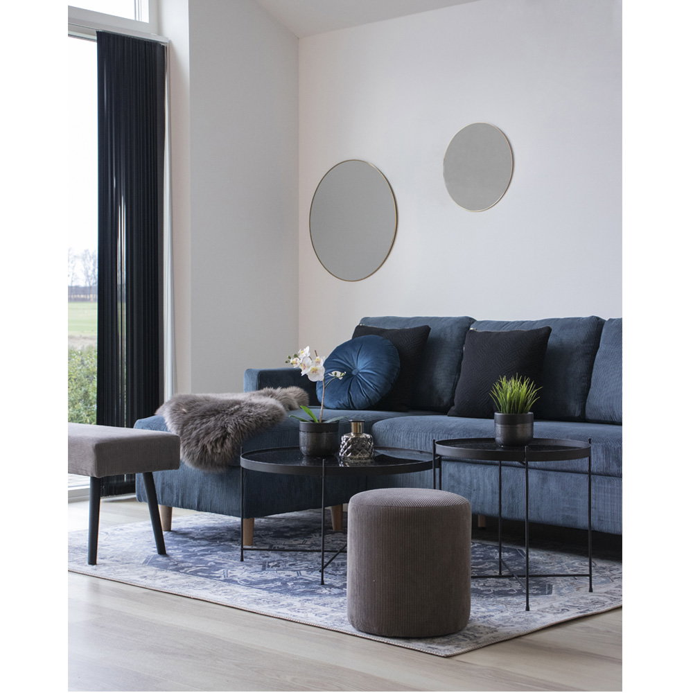 Jersey Mirror — Brass Look