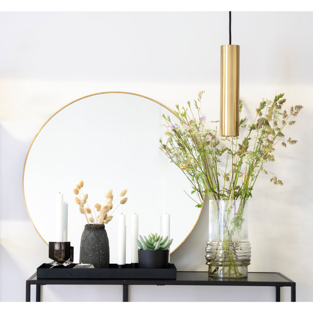 Jersey Mirror — Brass Look