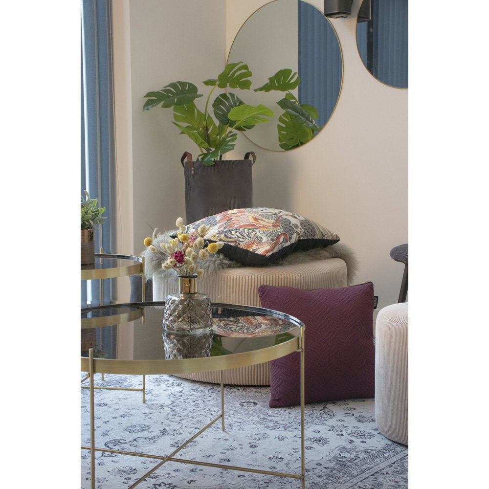 Jersey Mirror — Brass Look