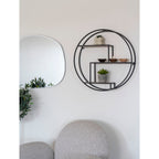 Rotterdam Wall Shelf — Black / Natural