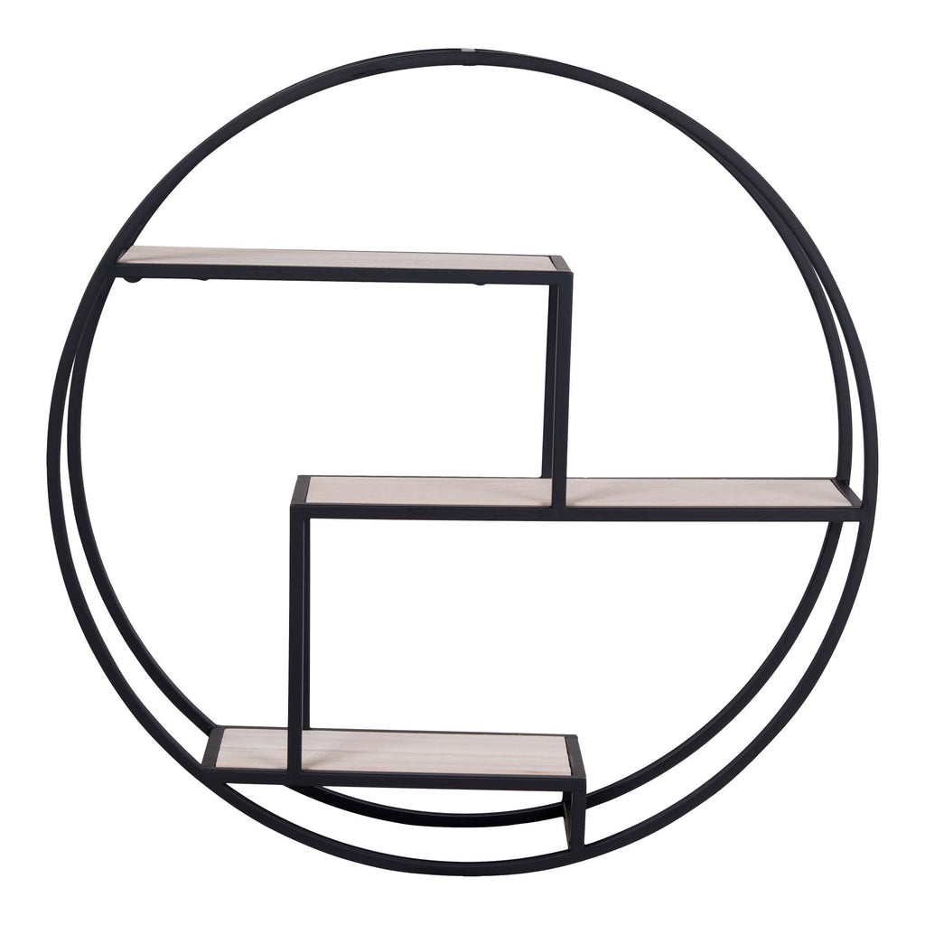 Rotterdam Wall Shelf — Black / Natural