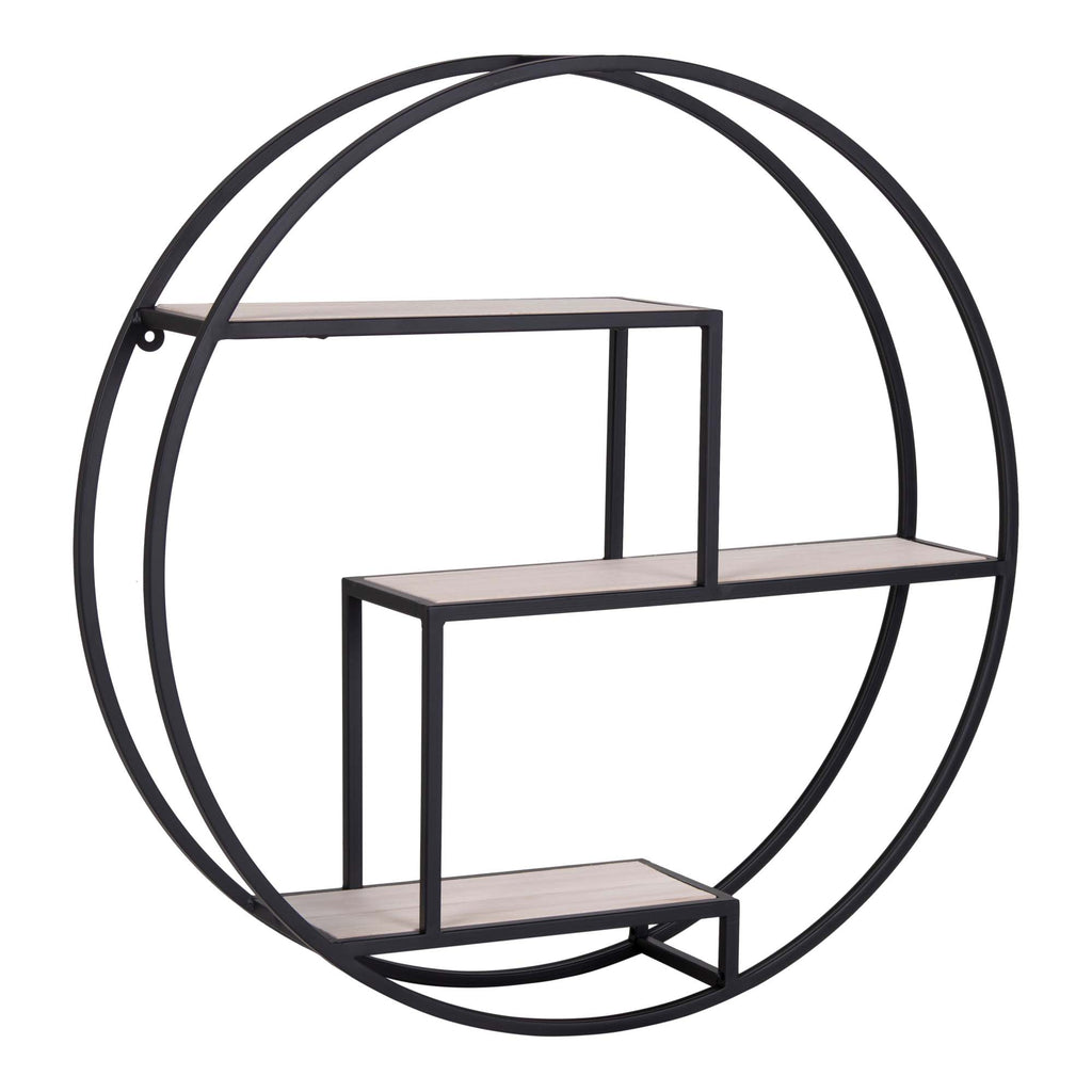 Rotterdam Wall Shelf — Black / Natural