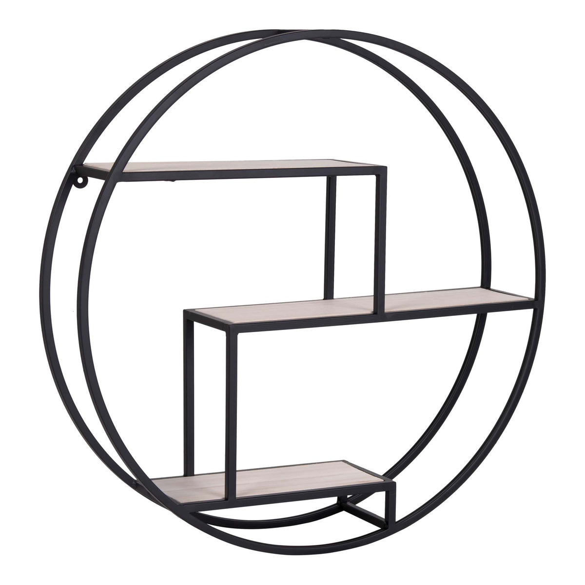 Rotterdam Wall Shelf — Black / Natural