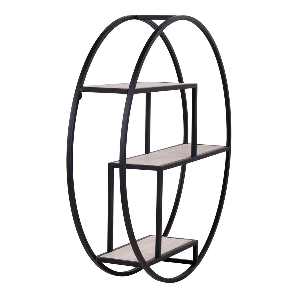 Rotterdam Wall Shelf — Black / Natural