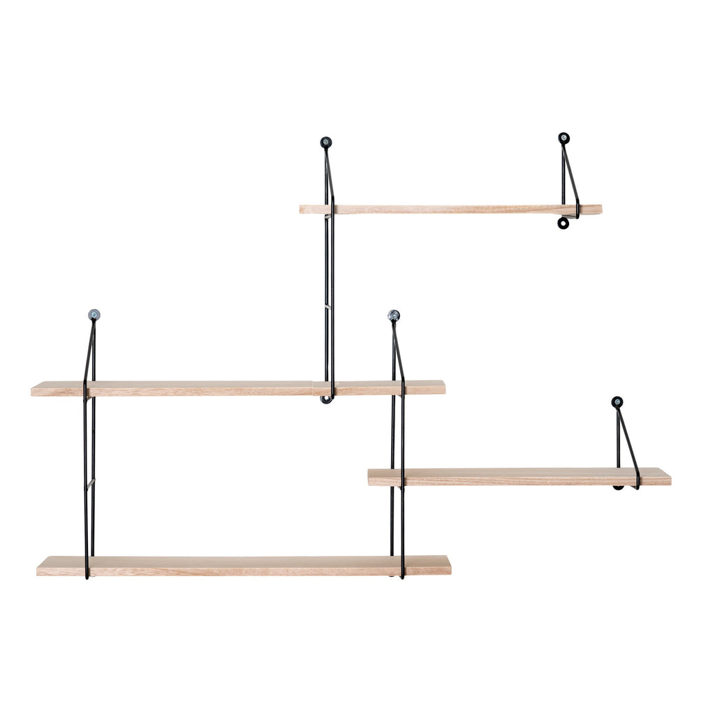 Harlem Wall Shelf — Black / Natural