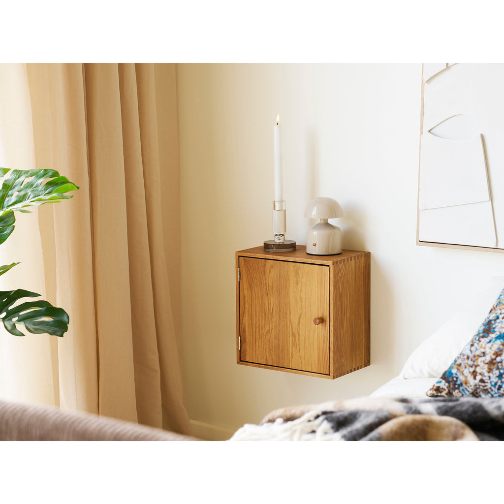 Townsville Wall Shelf with door — Natural