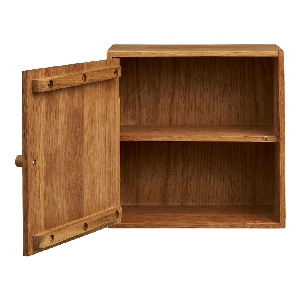 Townsville Wall Shelf with door — Natural