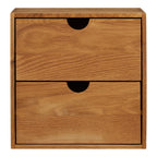 Townsville Wall Shelf with drawers — Natural