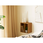 Townsville Wall Shelf with vertical rooms — Natural