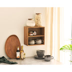 Townsville Wall Shelf with vertical rooms — Natural