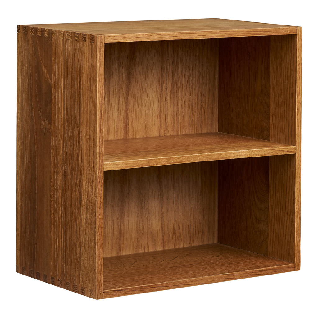 Townsville Wall Shelf with vertical rooms — Natural