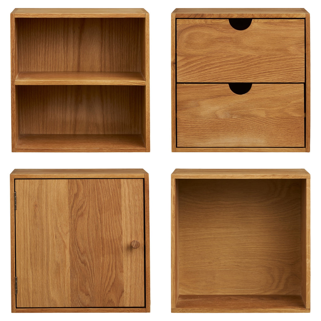 Townsville Wall Shelves, set of 4 — Natural