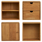 Townsville Wall Shelves, set of 4 — Natural
