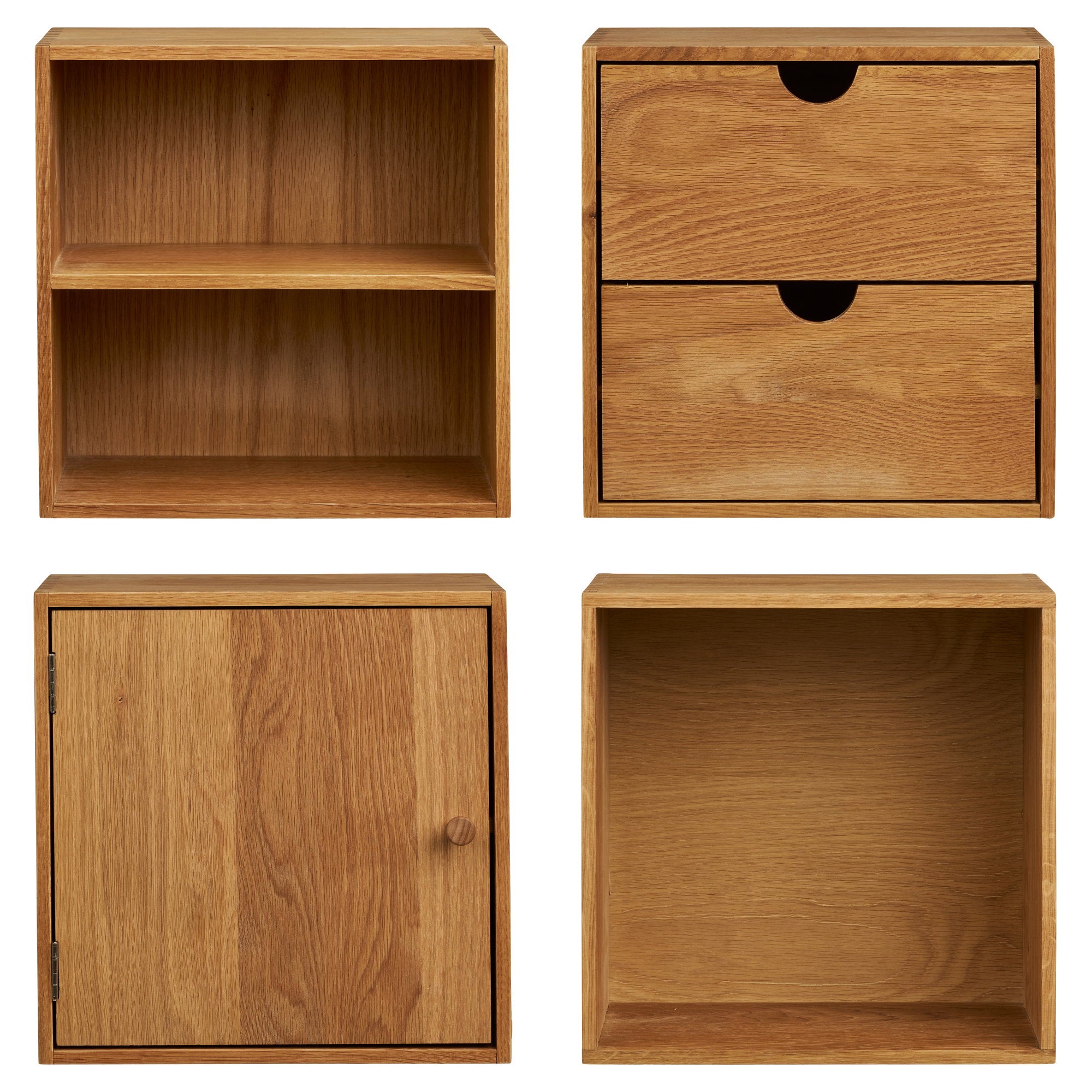 Townsville Wall Shelves, set of 4 — Natural