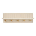 Rocca Wall Shelf with hooks — Beige