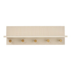 Rocca Wall Shelf with hooks — Beige