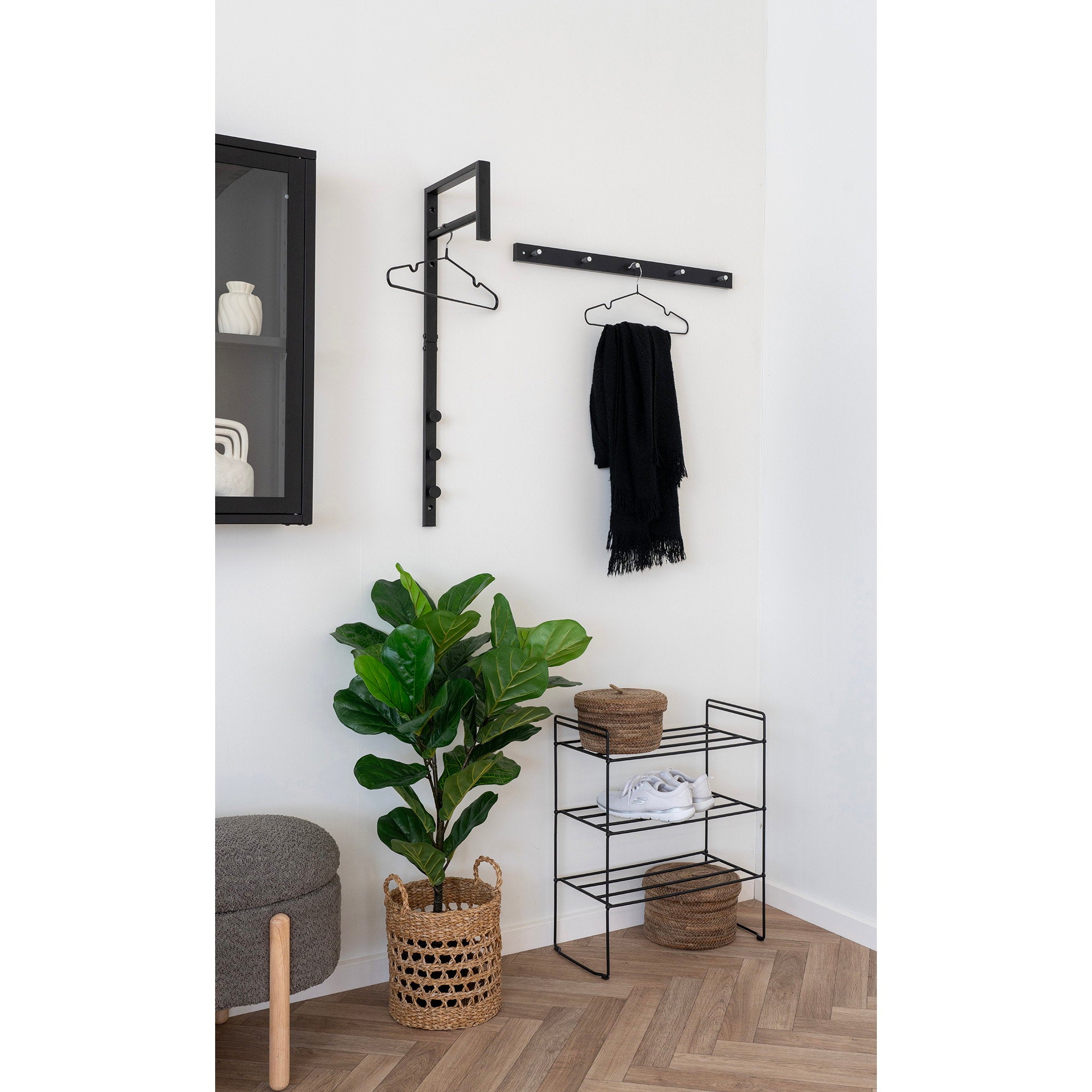 Swansea Shoe Rack — Black