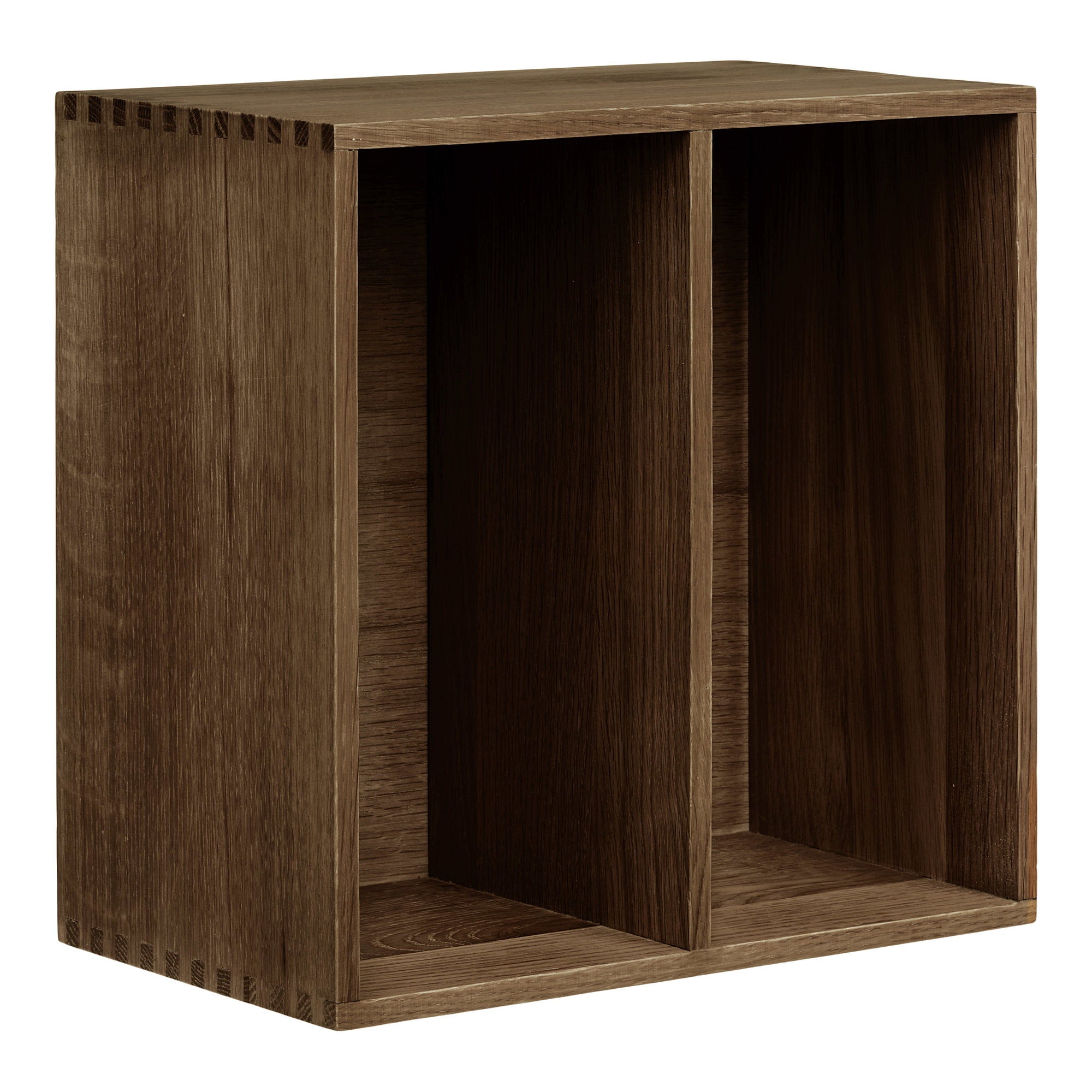 Townsville Wall Shelf with vertical rooms — Dark Brown