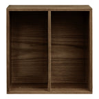 Townsville Wall Shelf with vertical rooms — Dark Brown