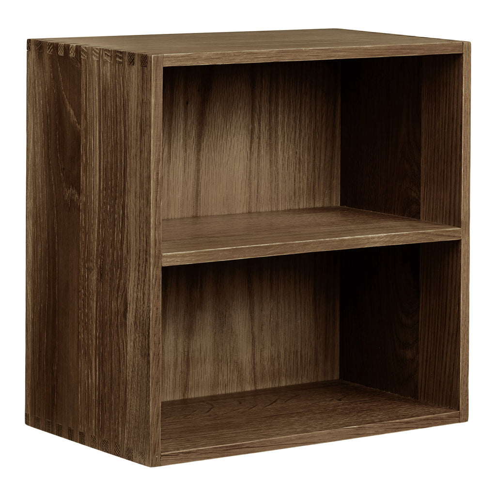 Townsville Wall Shelf with vertical rooms — Dark Brown