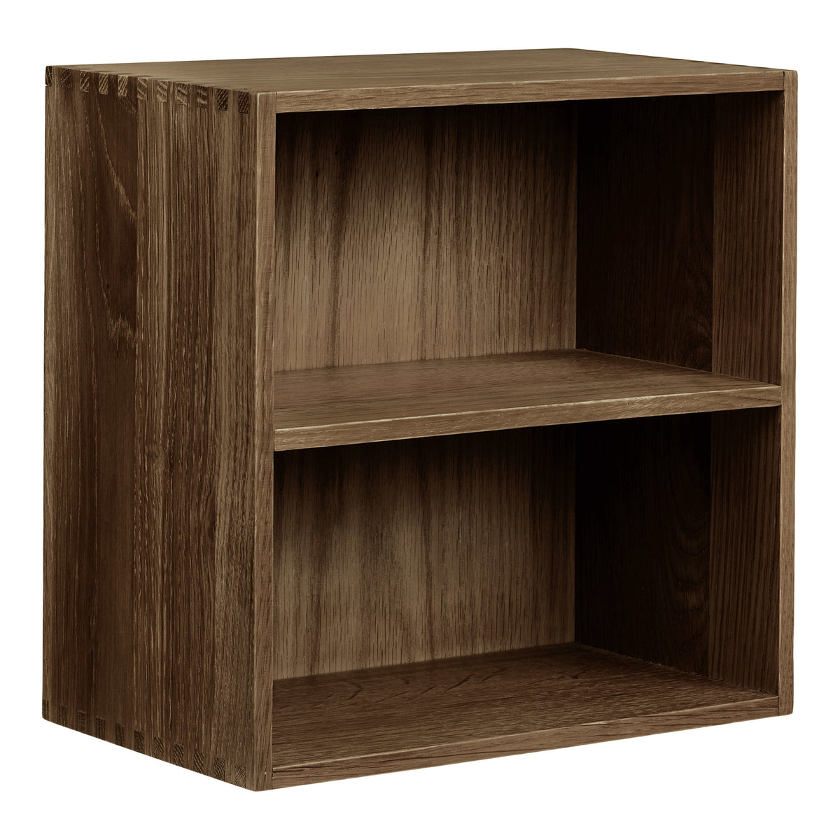 Townsville Wall Shelf with vertical rooms — Dark Brown