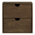 Townsville Wall Shelf with drawers — Dark Brown